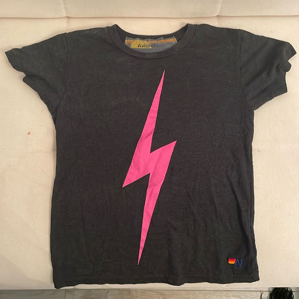 Aviator Nation KID'S BOLT TEE - CHARCOAL